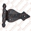 5.4" "Alleluia" Antique Cast Iron Vintage Heavy Duty T Hinges Engraved with Letters